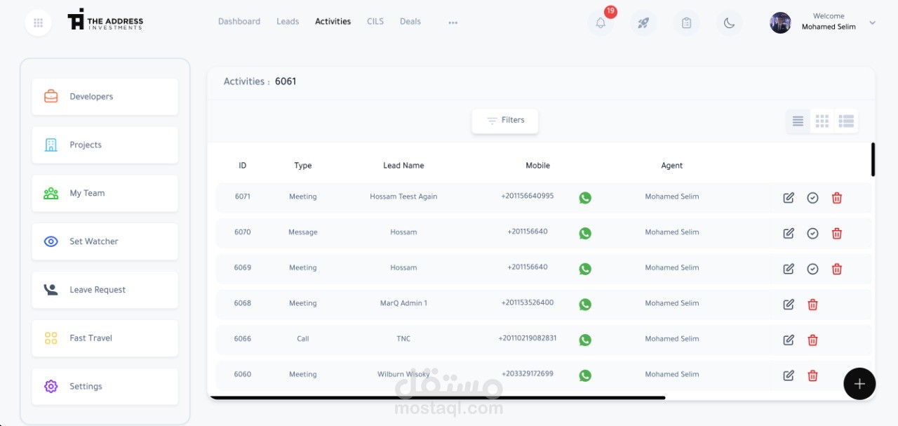 real estate CRM عقارات