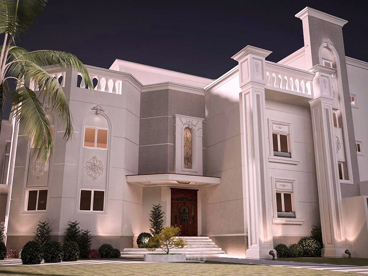 واجهة فيلا كلاسيك  في السعودية