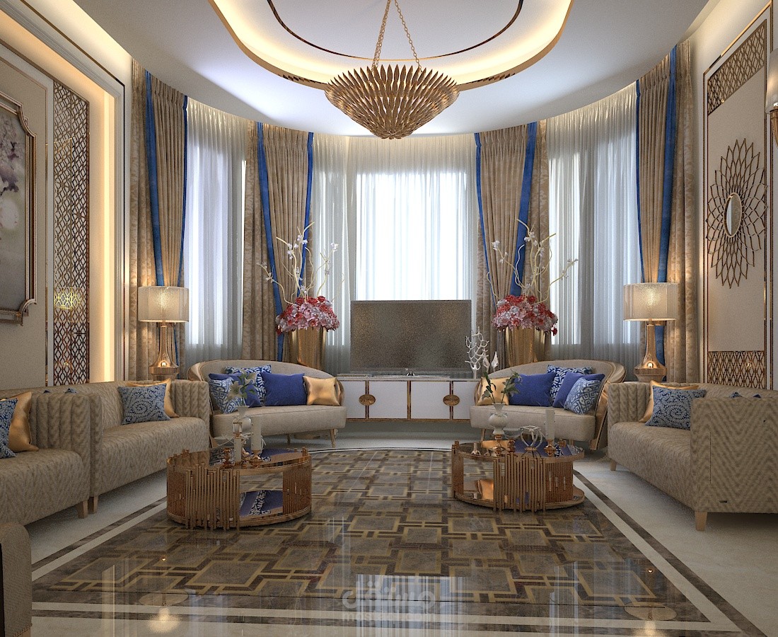 تصميم مجلس  لفيلا بالامارات