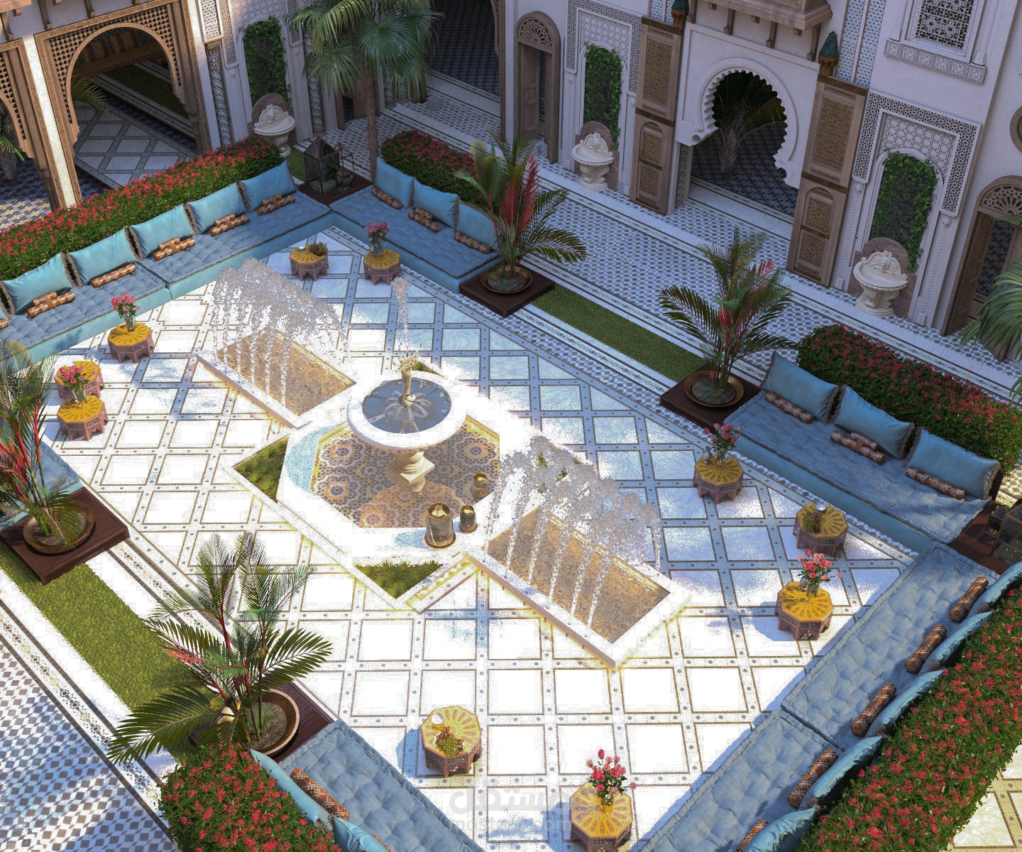 حديقة علي طراز المغربي