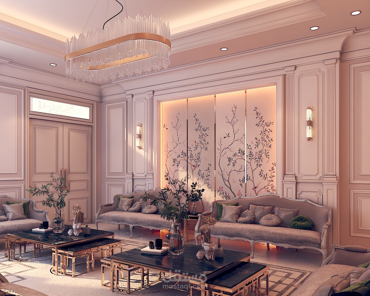 مجلس نيوكلاسيك لفيلا بالامارات