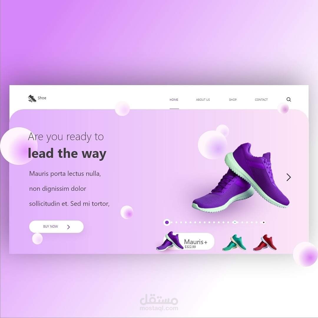 Sport landing page