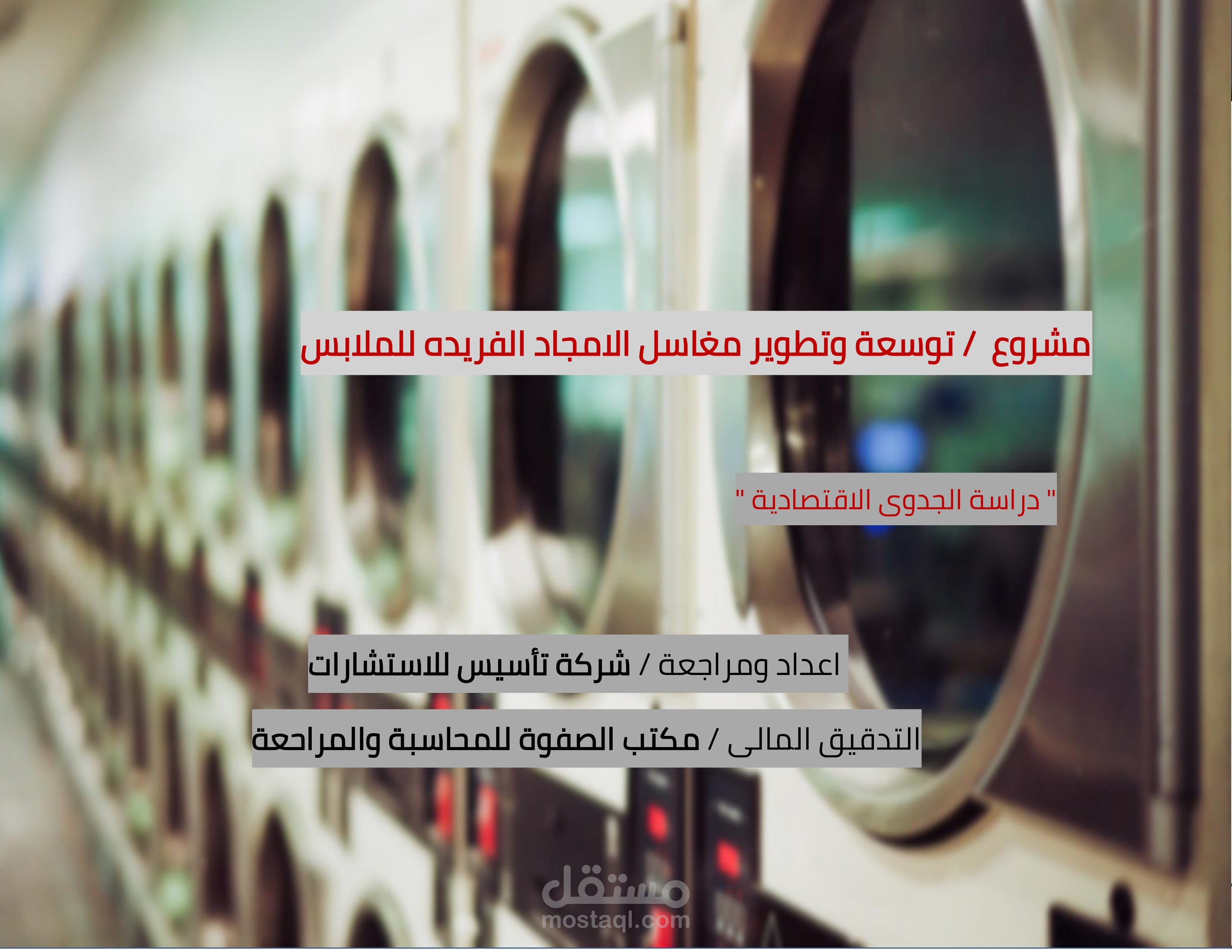 دراسة جدوى لـ " مشروع تطوير مغاسل الامجاد الفريدة "