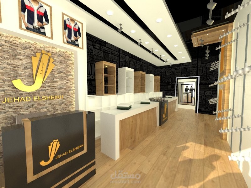 تصميم داخلي معرض ملابس