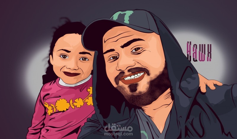 تصميم بتقنية الفيكتور آرت