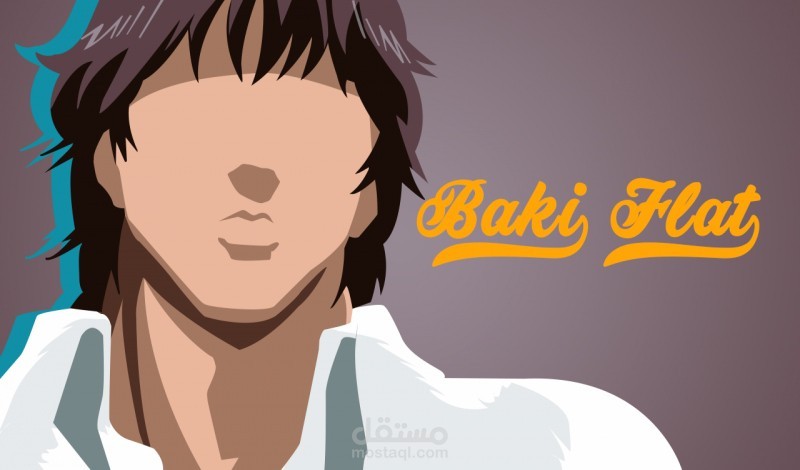 تصميم بتقنية الفلات آرت