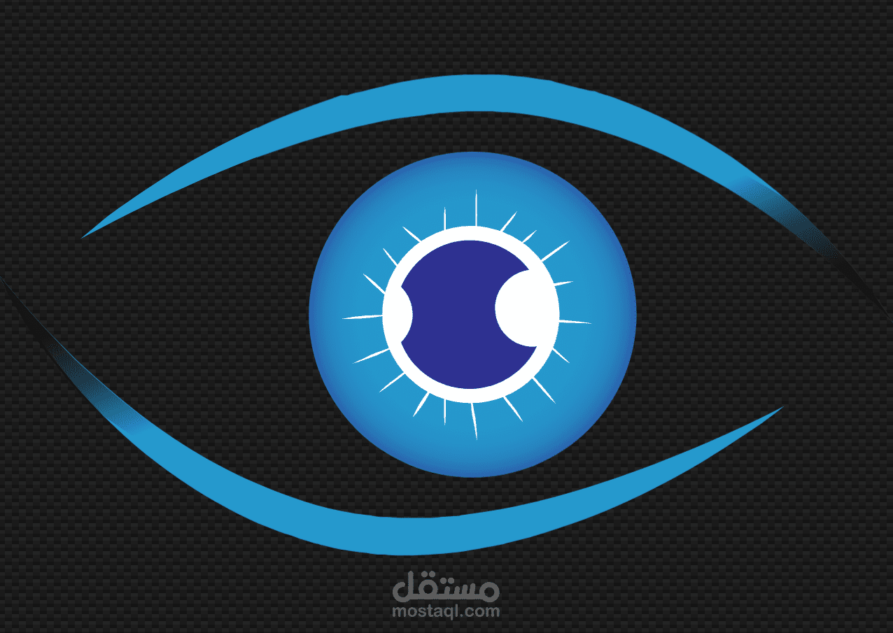 رسمة لوجو متحرك لعين .. خاصة بعيادة دكتور عيون إصطناعية