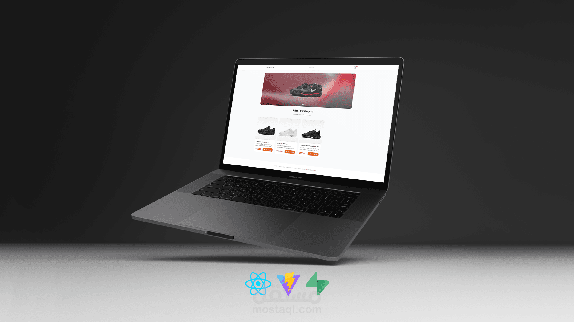تطوير متجر إلكتروني كامل (Full-Stack E-Commerce) باستخدام React وSupabase مخصص للسوق الجزائر