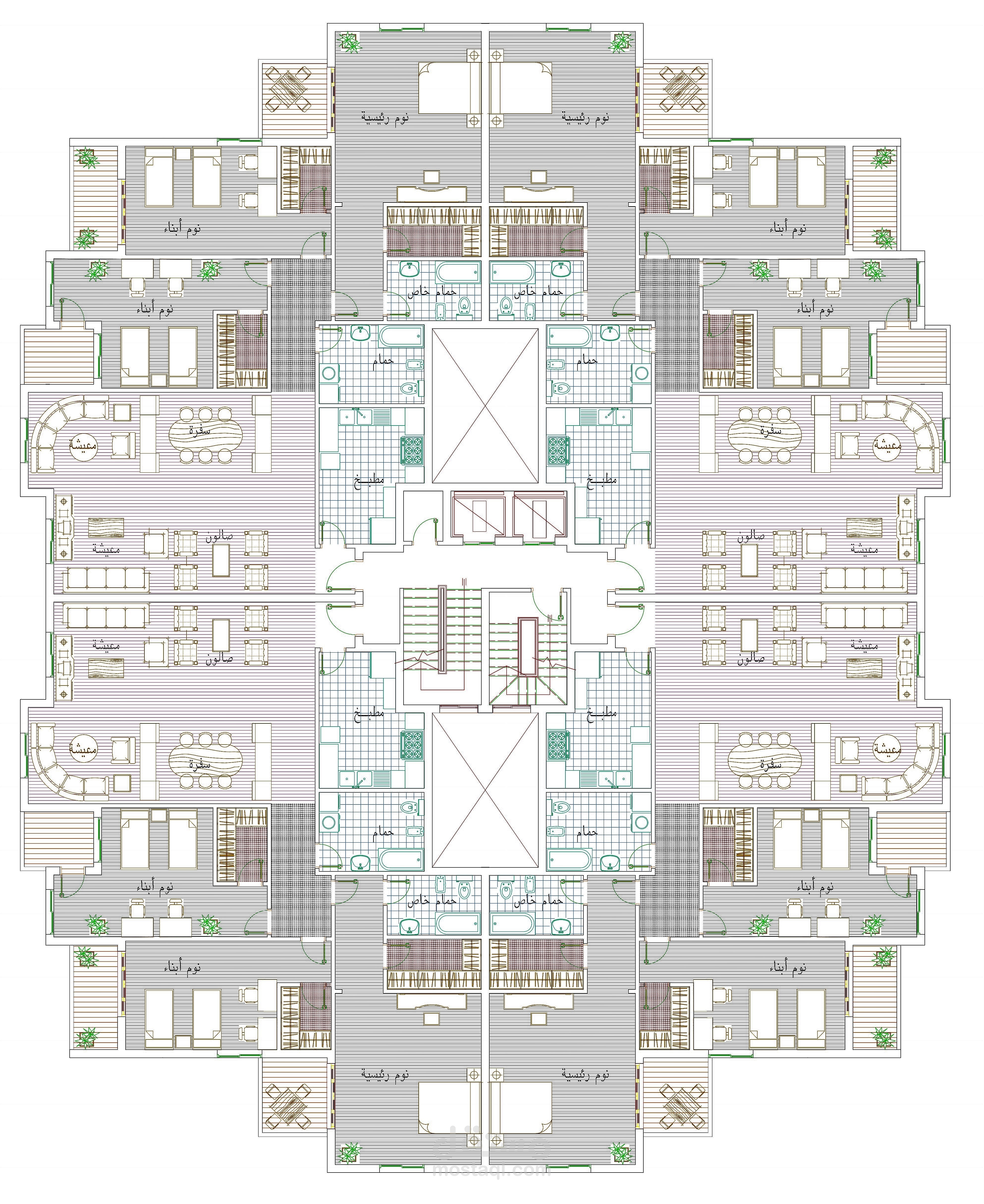 تصميم عمارة سكنية