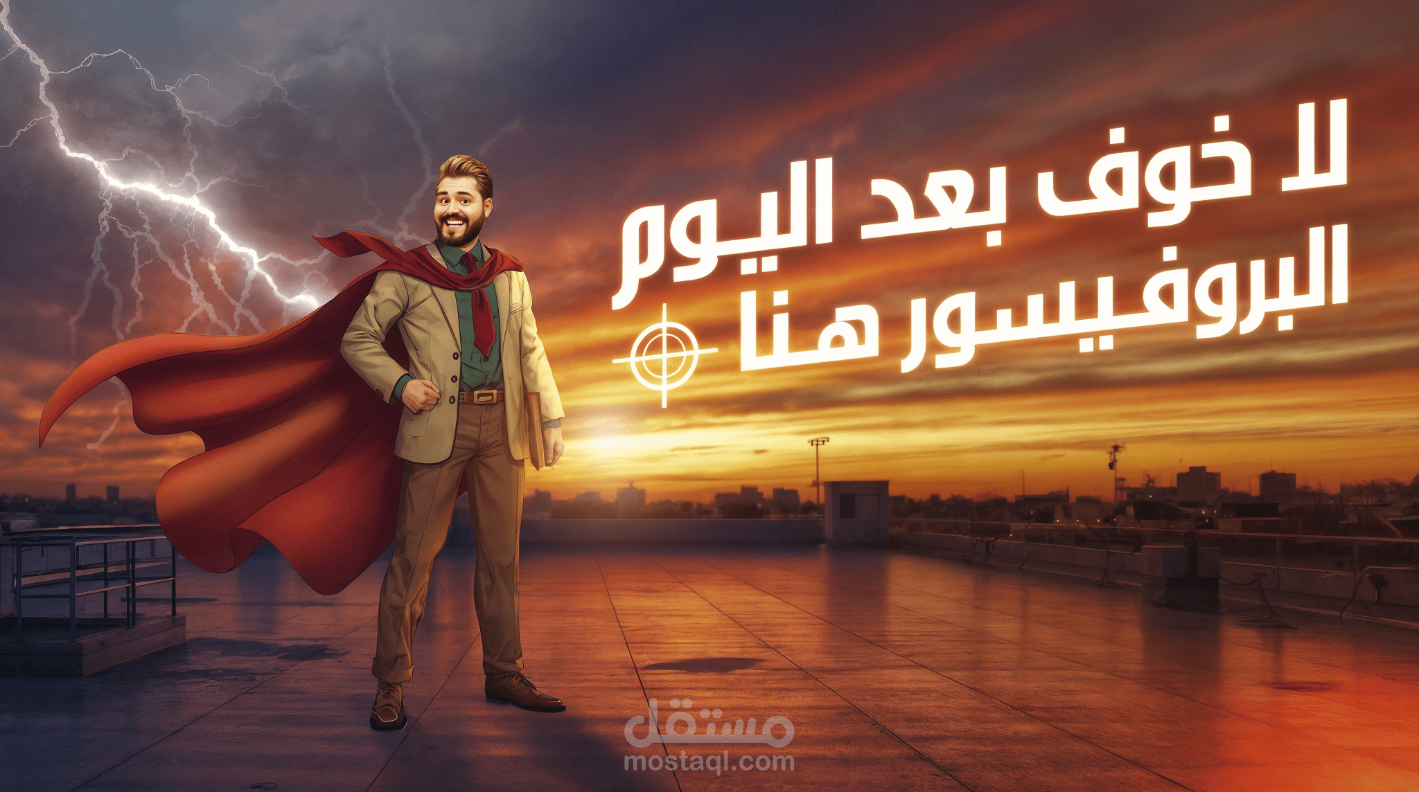 تصميم شخصية بروفيسور كرتونية بأسلوب سينمائي ملهم