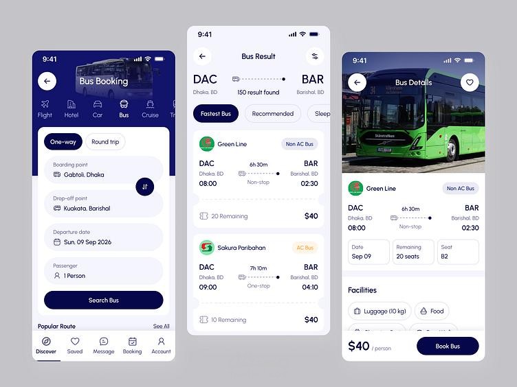 تطبيق حجز رحلات ونقل