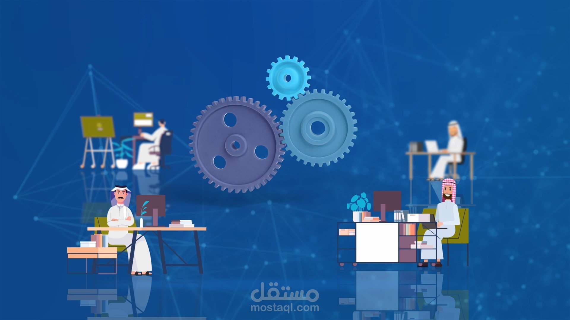 موشن جرافيك لصالح شركة معايش الاستشارية