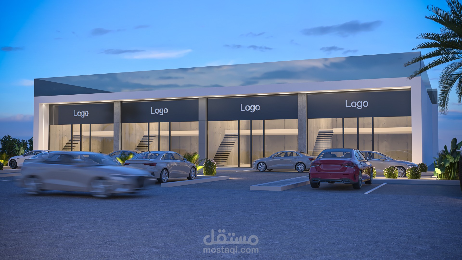 تصميم واجهة مركز تجاري