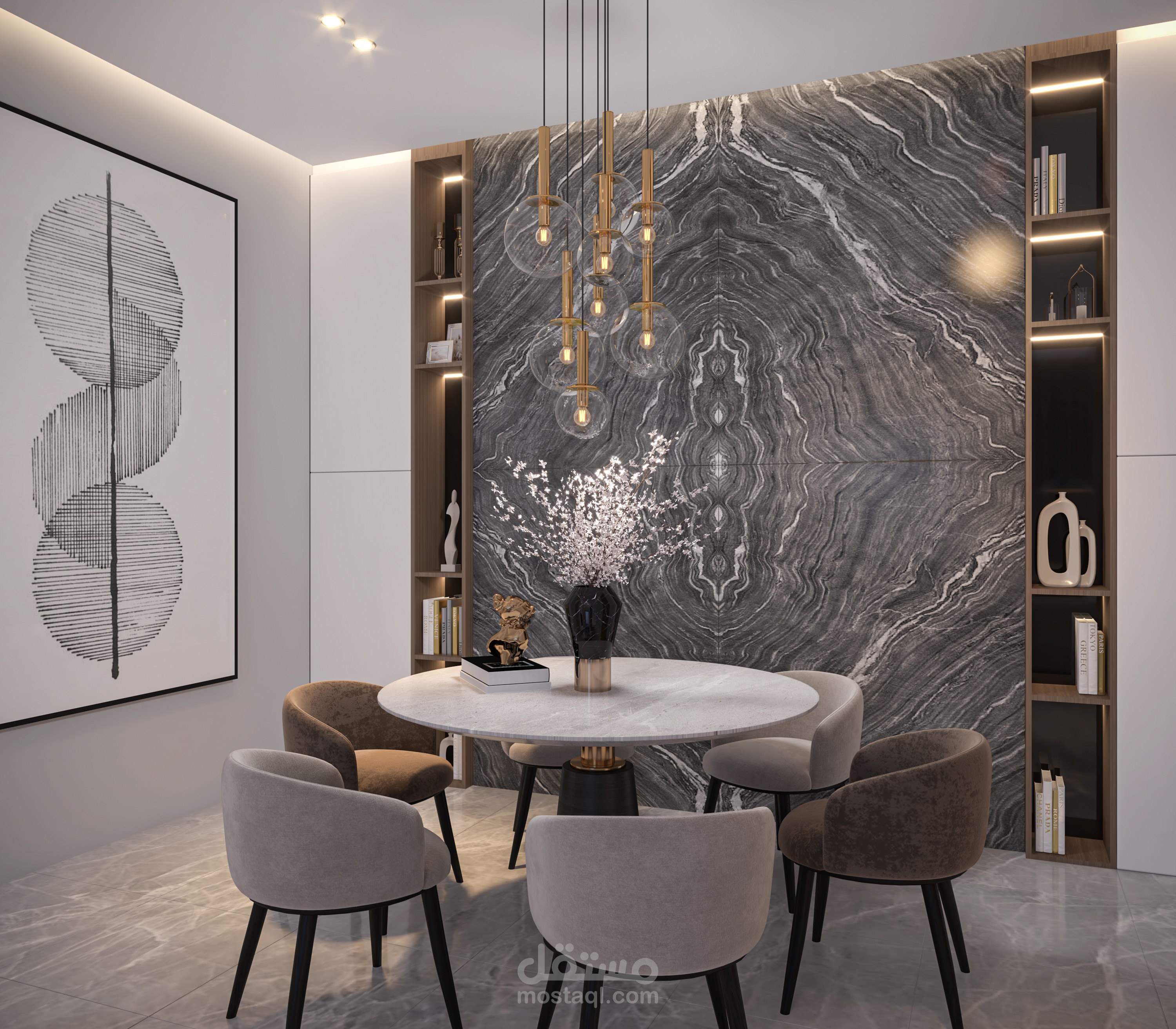 تصميم داخلي لشقة سكنية