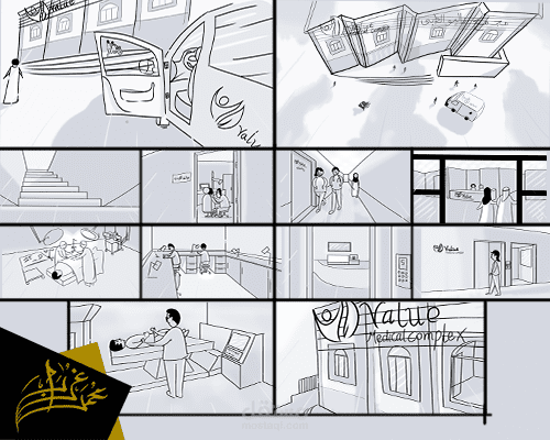 رسم مشهد استورى بورد