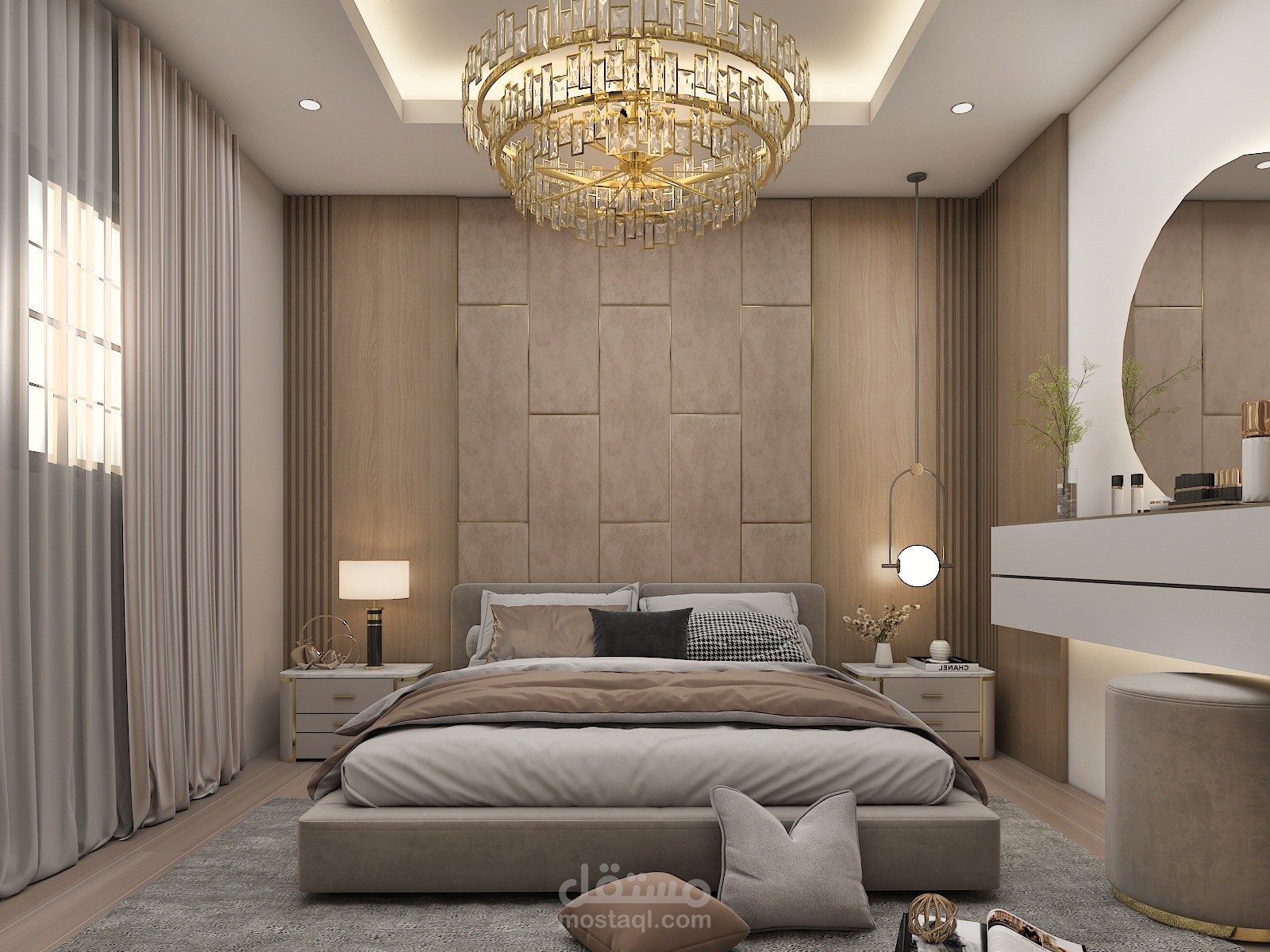 تصميم غرفة نوم بيت سكني