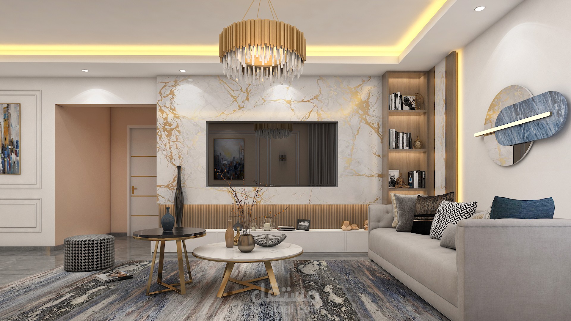 تصميم غرفة معيشة