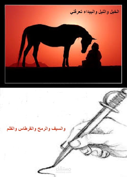 صورة تعبر عن بيت شعر
