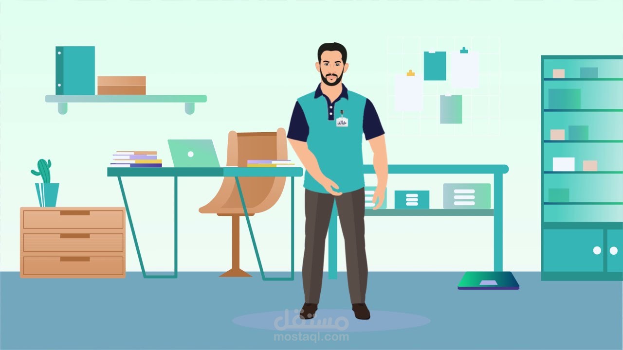 فيديو موشن جرافيك (الأمن الصحي) حفاظا على سلامتكم Motion graphic 2D