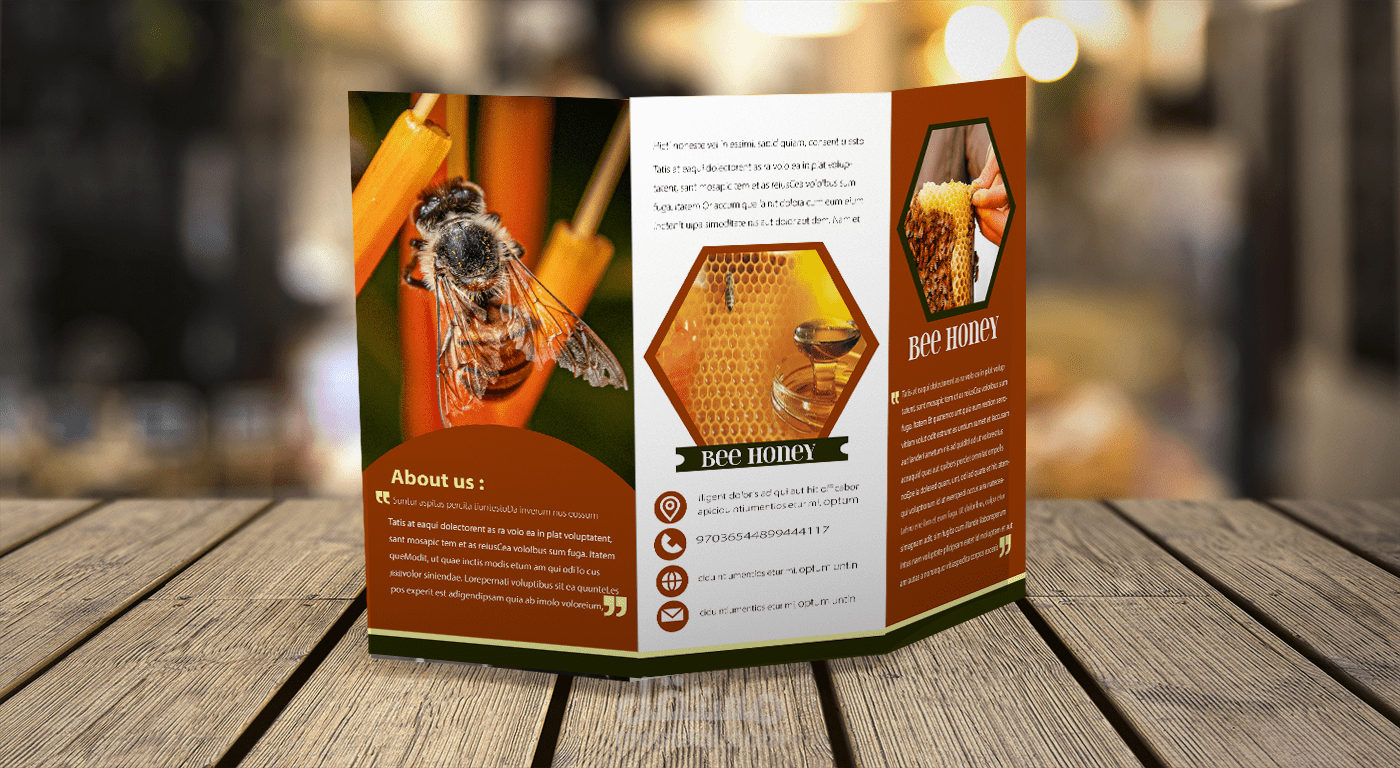 بروشور عسل النحل ( Honey bee brochure)