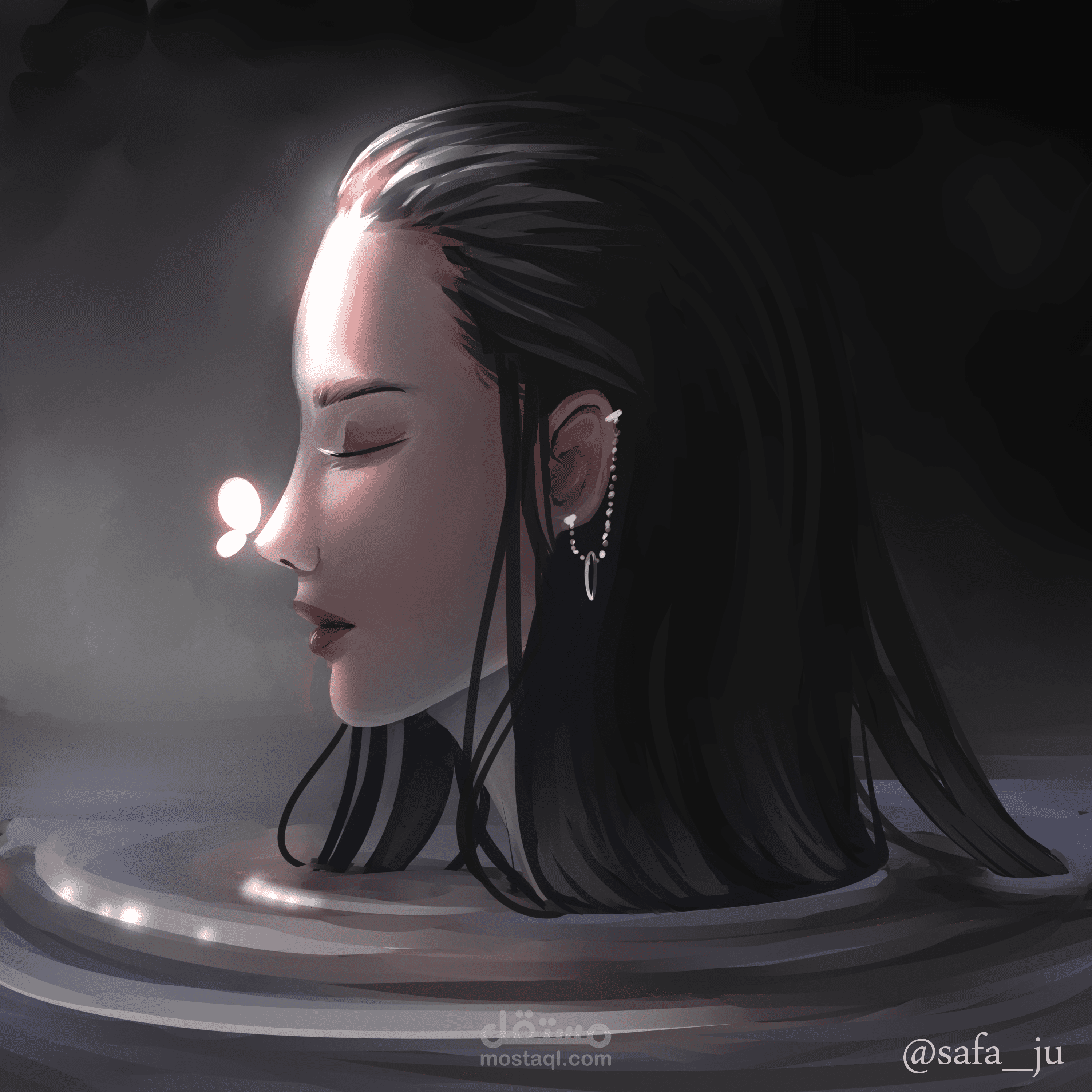 Lake - رسمة ديجيتال.