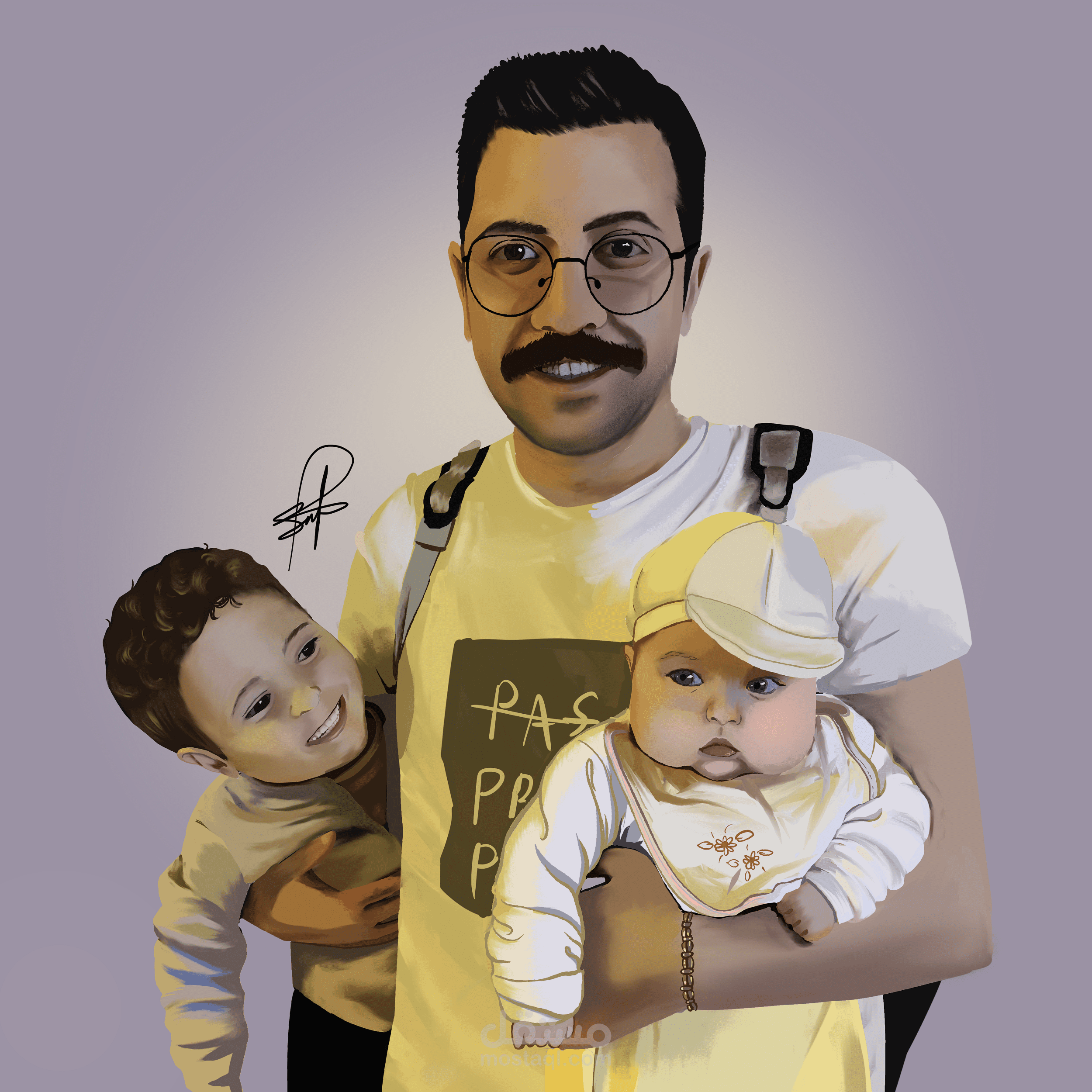 رسمة بورتريه