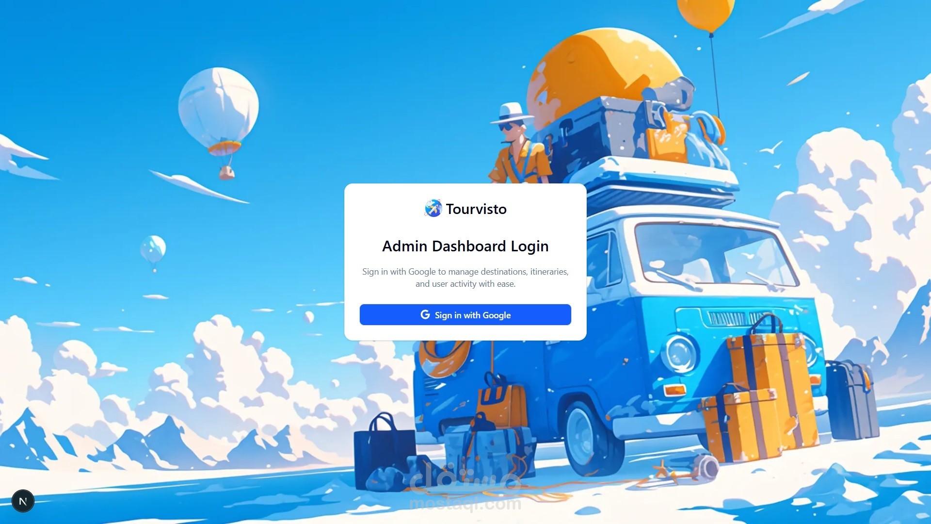 Tourvisto: إدارة سفر موحّدة: تطبيق SaaS مبنيّ باستخدام Next.js