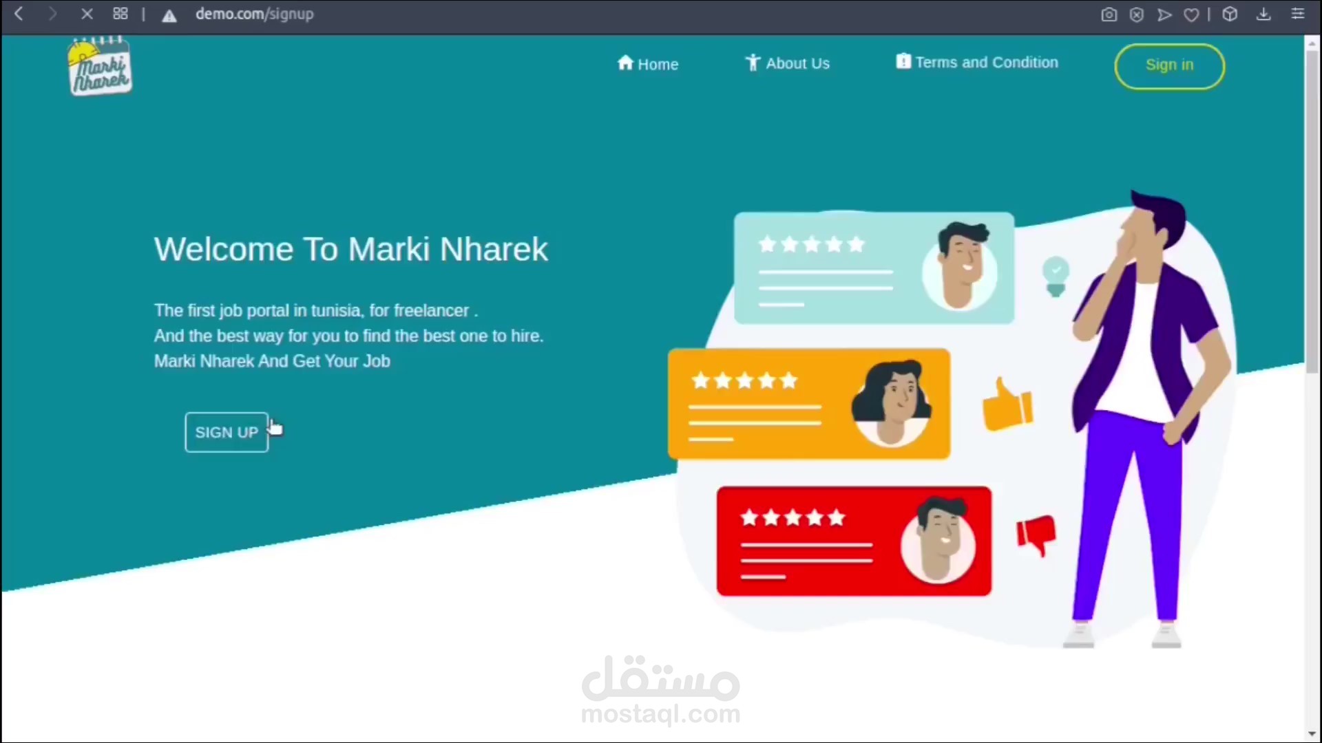 موقع مثل مستقل