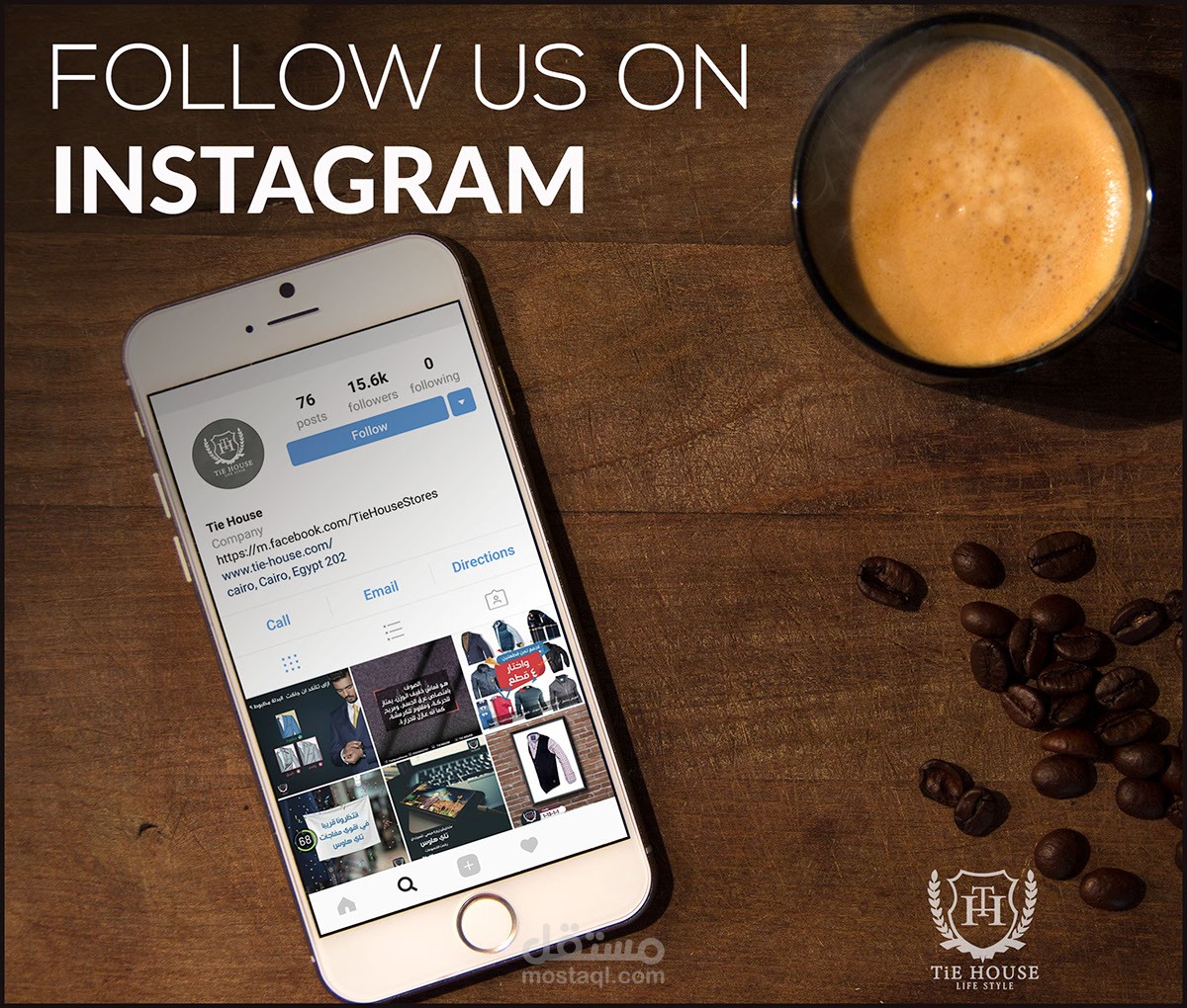 Tie-House Social media work