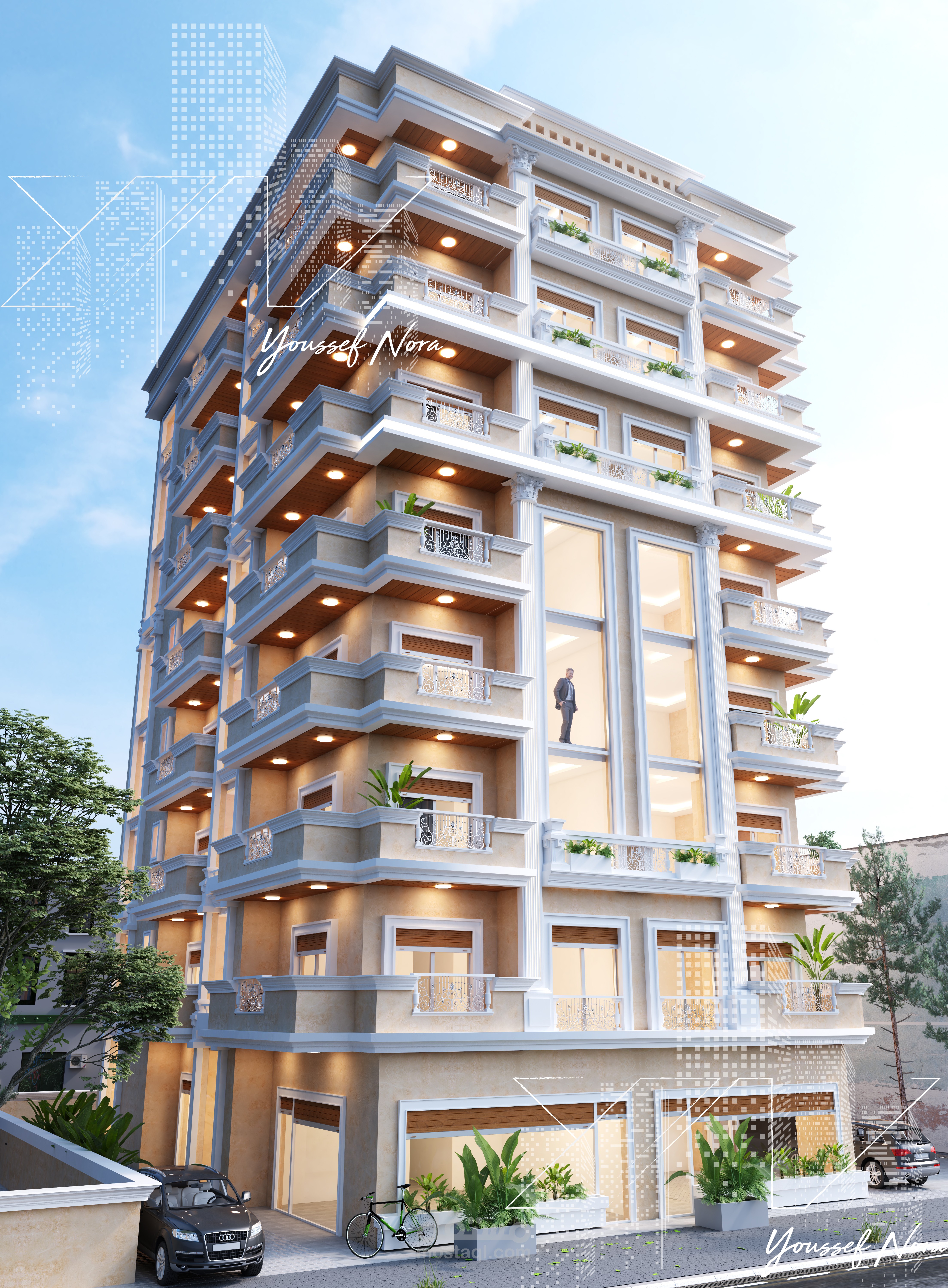 برج سكني في سوريا