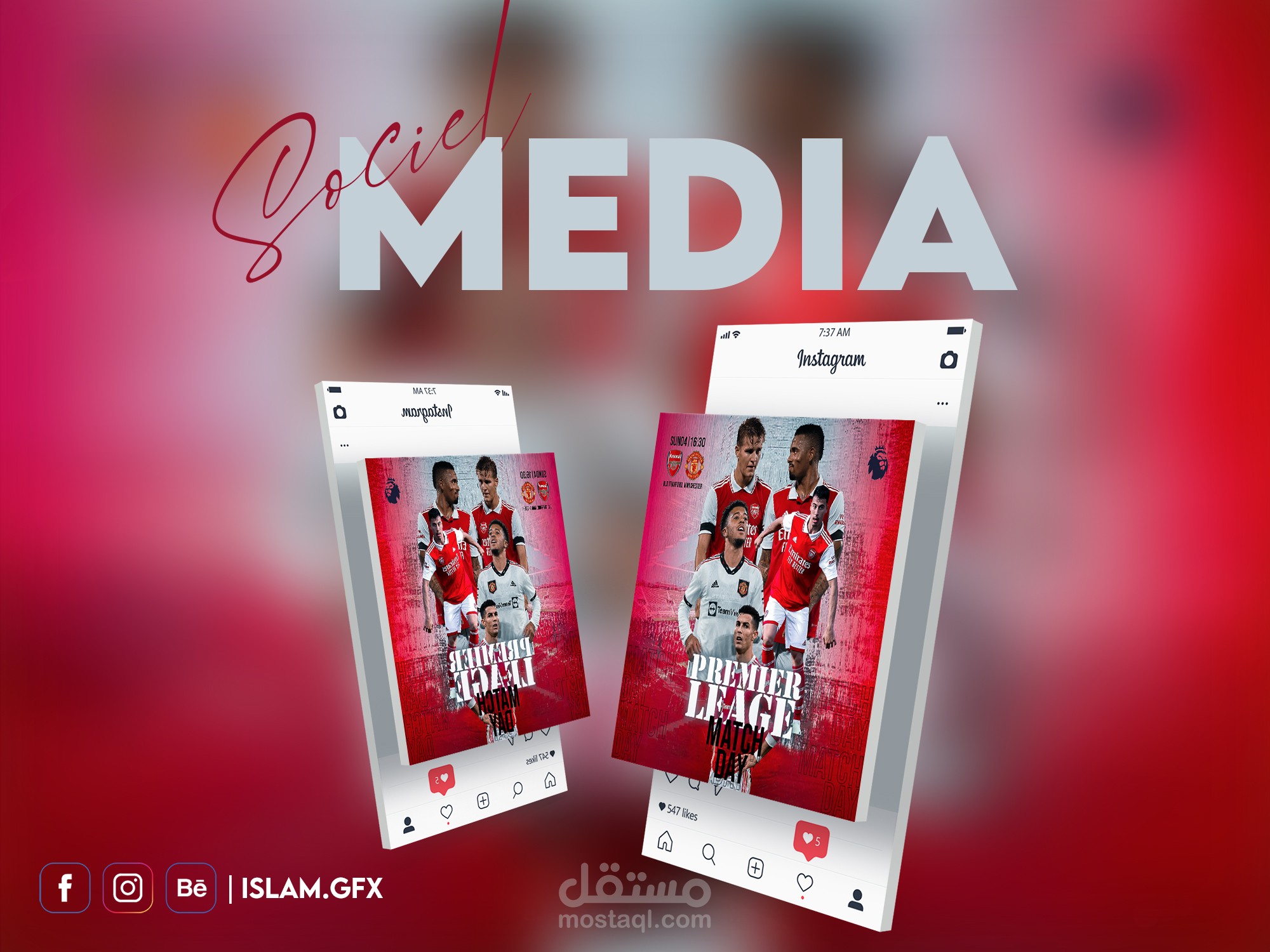 match day design (ARS VS MUN)