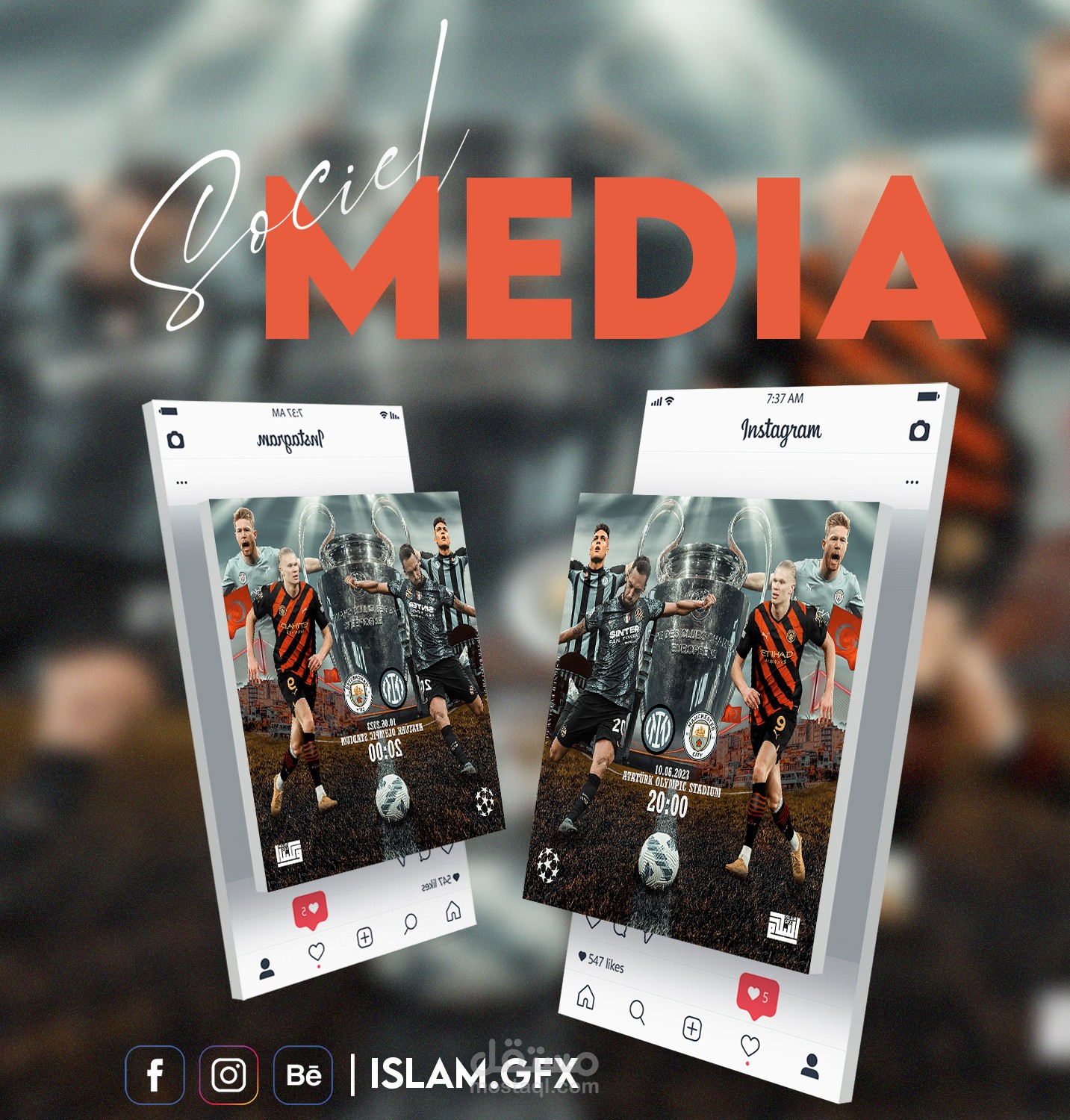 Match Day Design | Man City VS Inter Milan