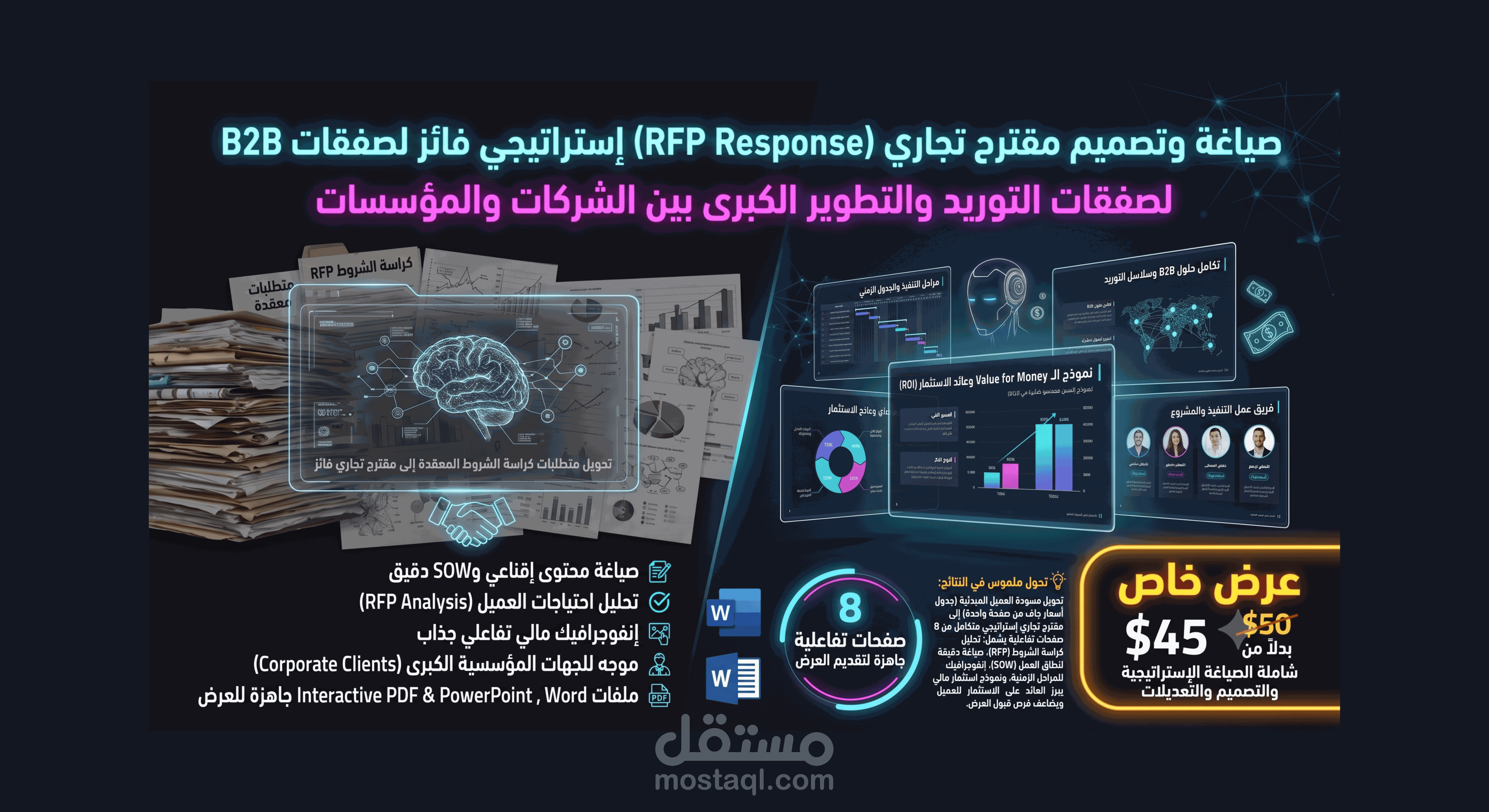صياغة وتصميم المقترحات التجارية وعروض الأسعار الإستراتيجية (Business Proposal)