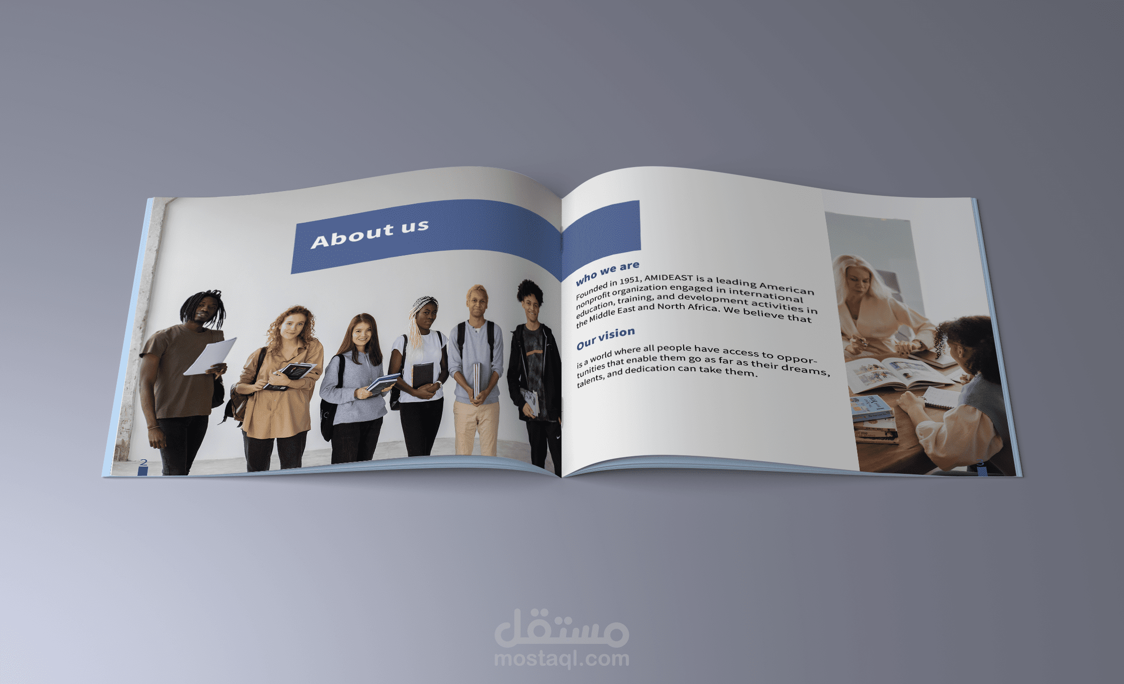 تصميم بروفايل مركز