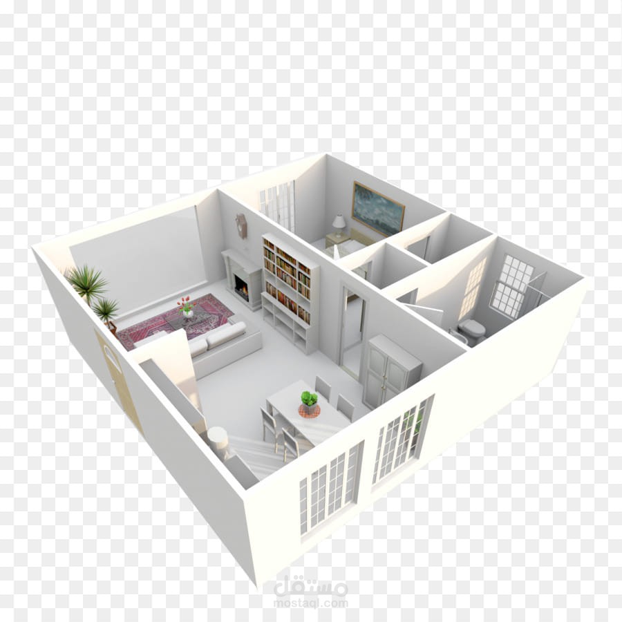 تصميم مخطط بيت 3d