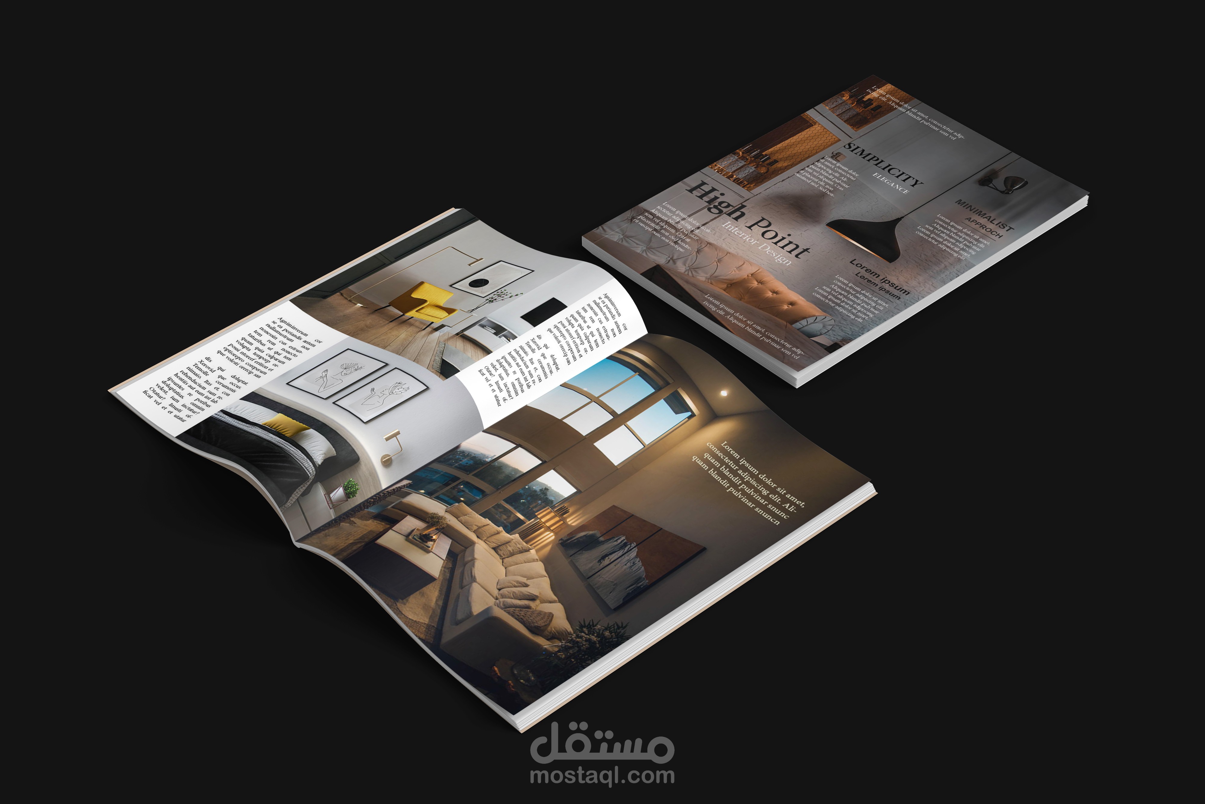 تصميم مجلة (غلاف، محتوى المجلة)