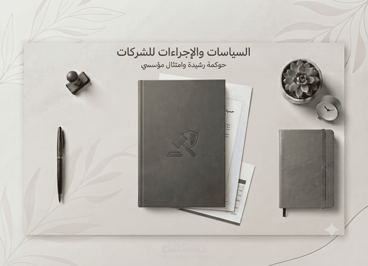 إعداد وتوثيق السياسات والإجراءات المؤسسية - لحوكمة رشيدة وامتثال فعال