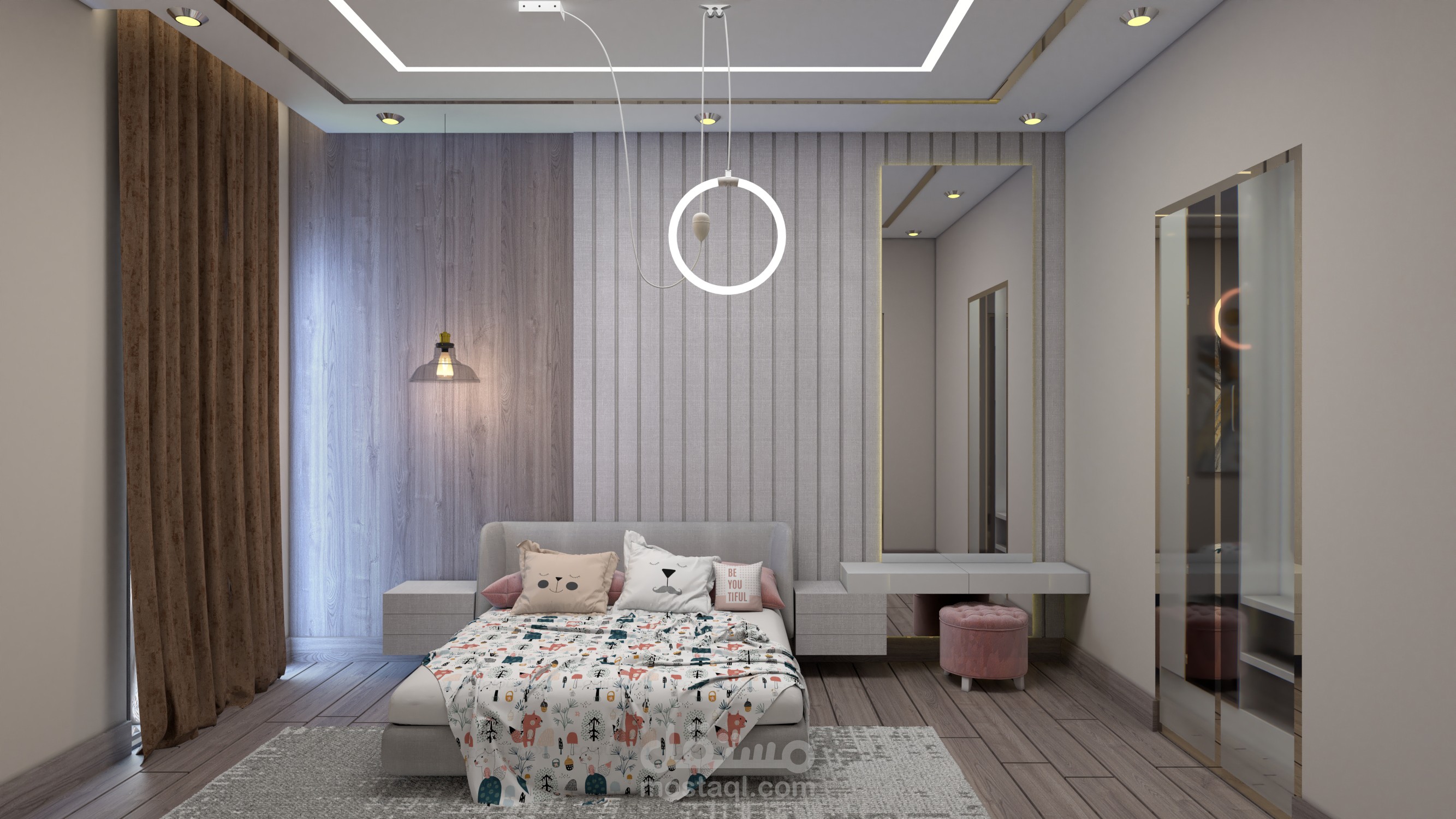 تصميم داخلي لغرفة نوم ماستر