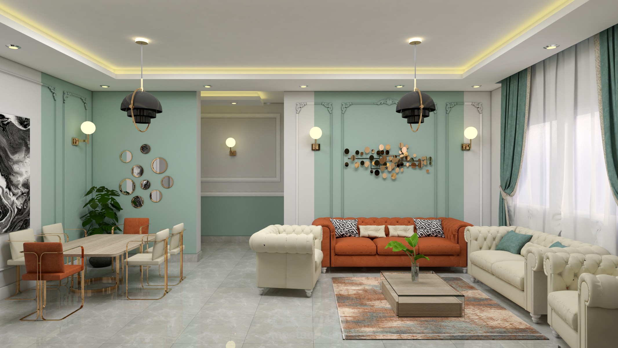 تصميم نيوكلاسيك لريسبشن