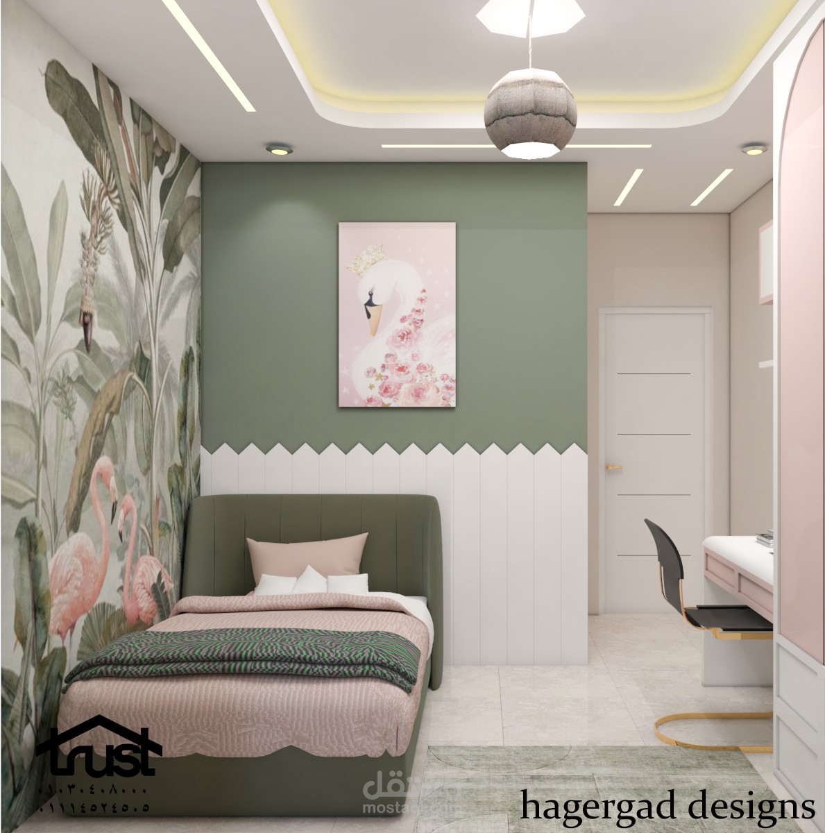 تصميم غرفة بنت