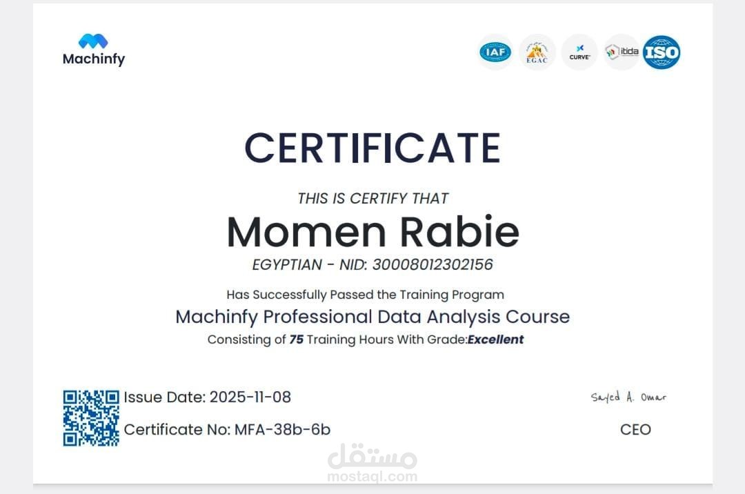 "Machinfy Professional Data Analysis"
