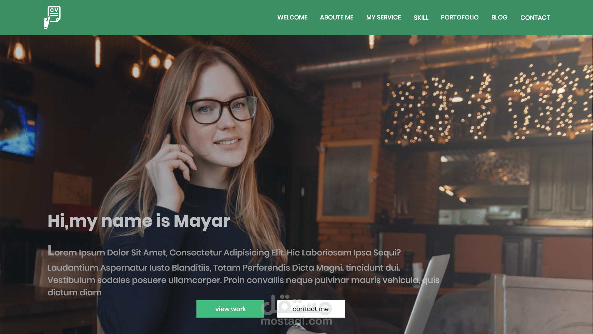 موقع سيرة ذاتية شخصي