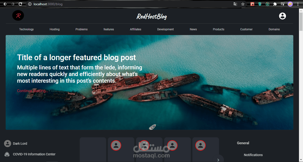 Full stack React  js node (MERN) full platform