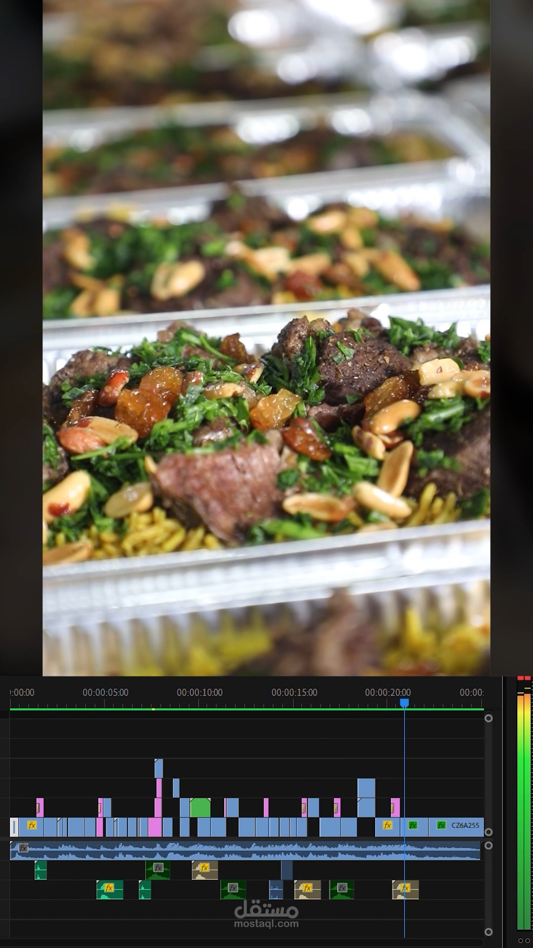 مونتاج لمطبخ ومطعم
