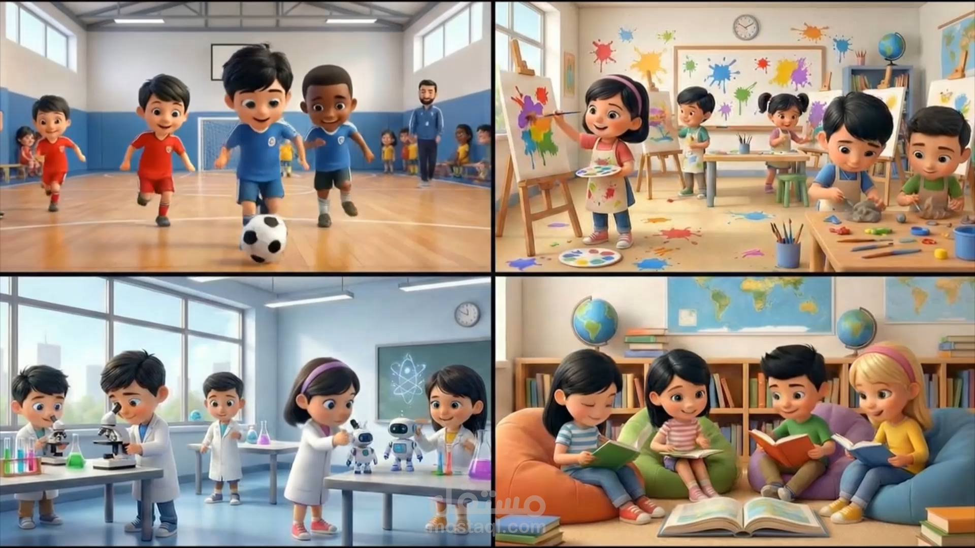 تعليمات التسجيل الدراسي (ذكاء اصطناعي 3D)