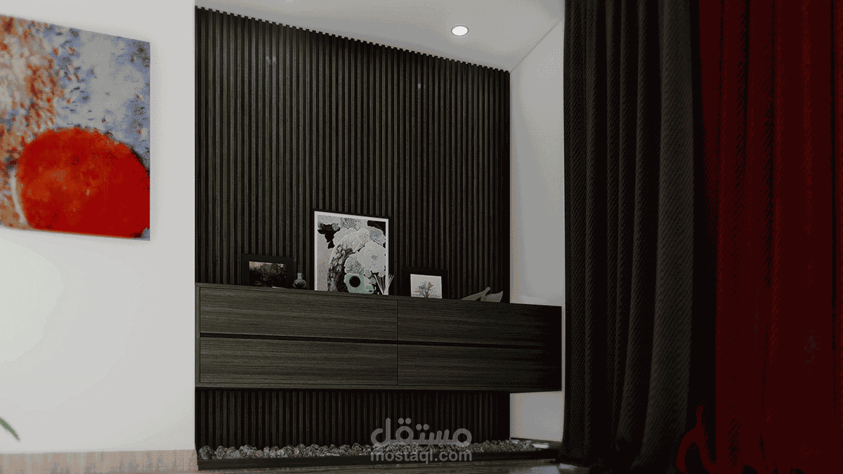 تصميم شقة سكنية بطابع عصري