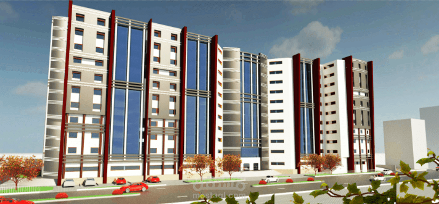 مشروع مبني اداري تجاري