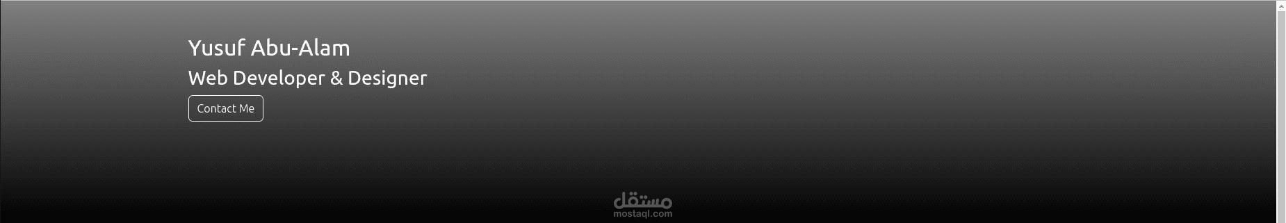 Portfolio Example Using React