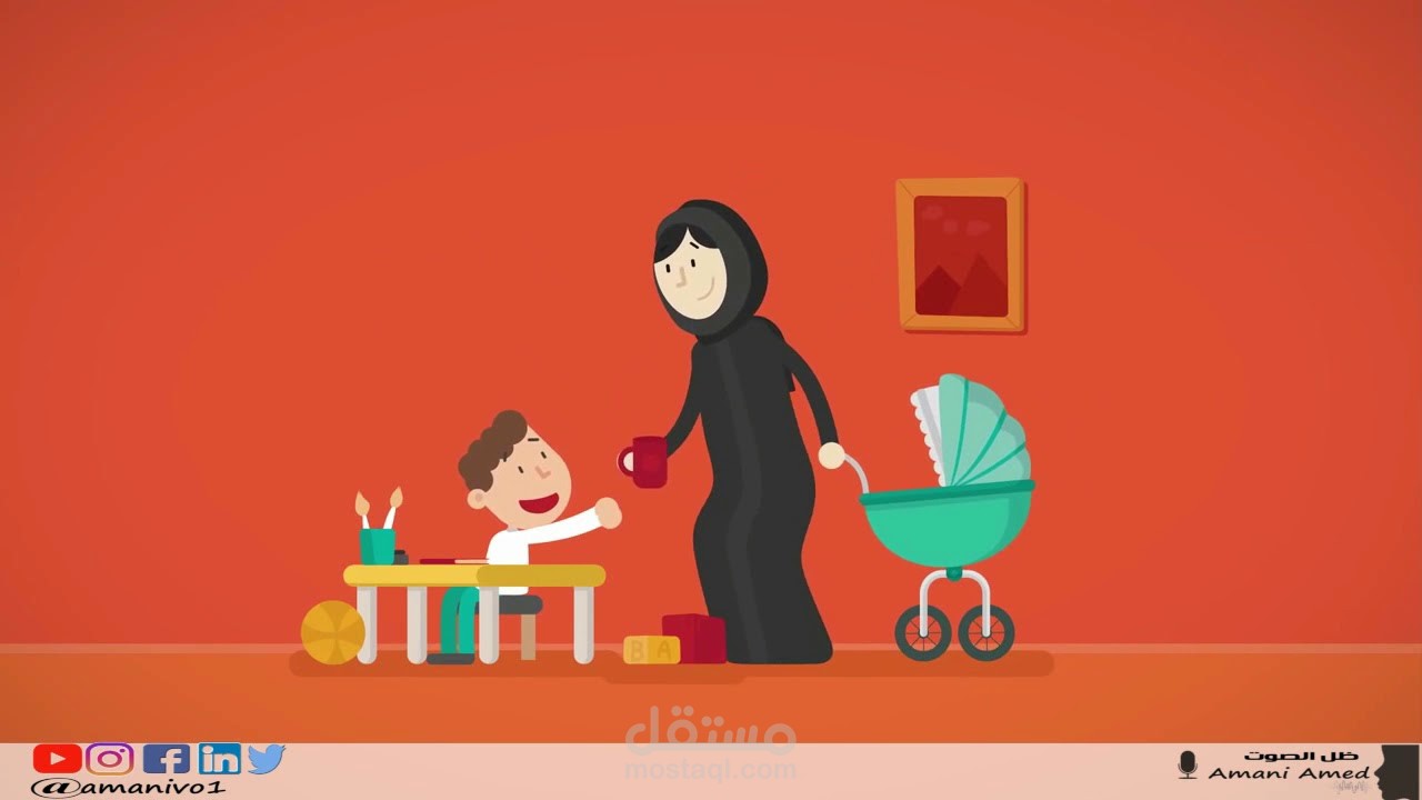 موشن جرافيك خليجي ومضات لدور المرأة -شرطة دبي
