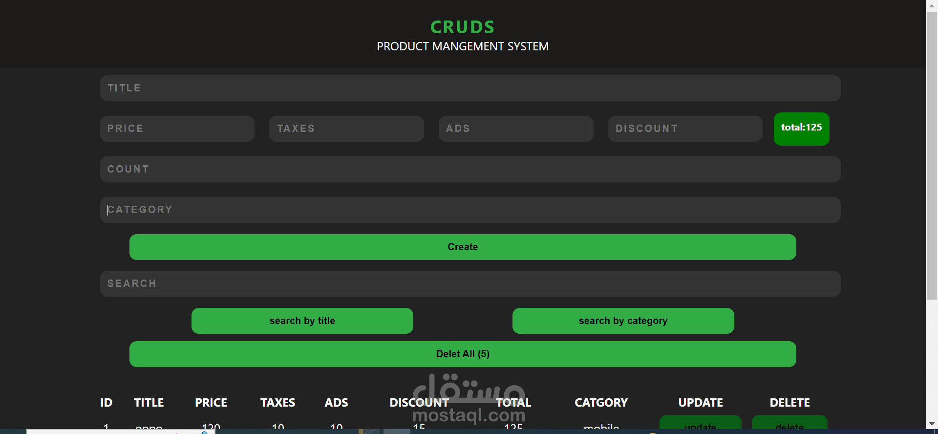 product management system